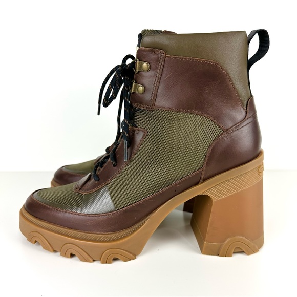 SOREL Brex Heel Lace-Up Waterproof Bootie Tan Size 8.5 - Picture 5 of 16
